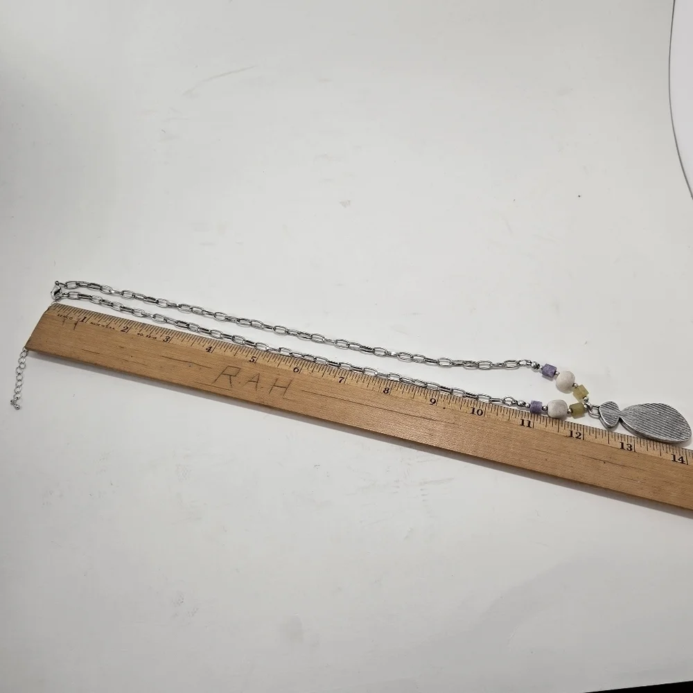 Natural Stone Pendant Necklace 24